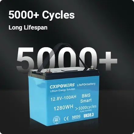 5000+ cycles, long lifespan