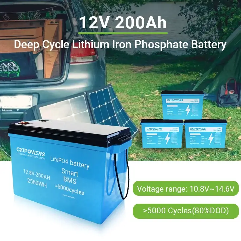 12V 200Ah LiFePO4 Lithium Battery