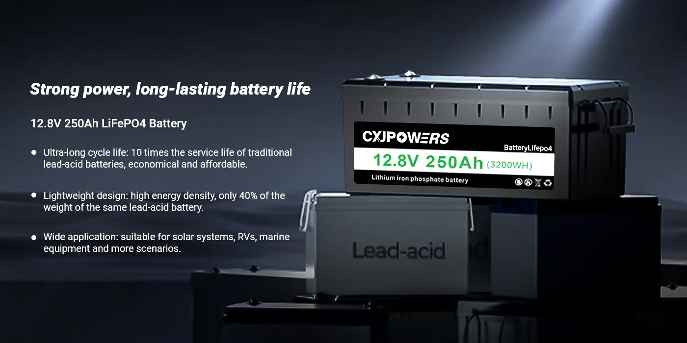 12.8V 250Ah LiFePO4 Battery