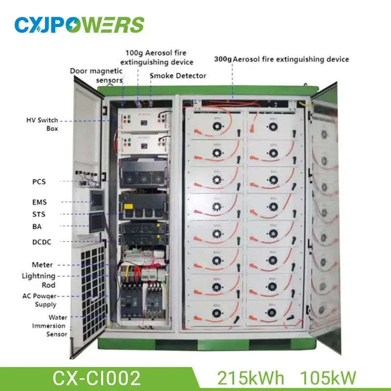 215kWh C&I Outdoor Lithium Battery Storage Cabinet System