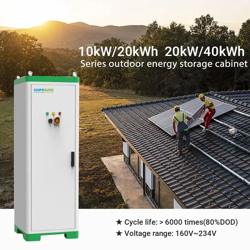 20kWh/40kWh Outdoor Hybrid Lithium ESS Battery Cabinet