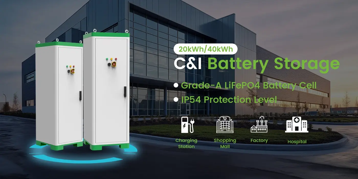 20kwh/40kwh c&i energy storage outdoor lithium battery cabinet supplier