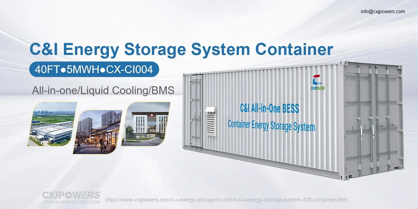 c&i energy storage system bess 40ft container