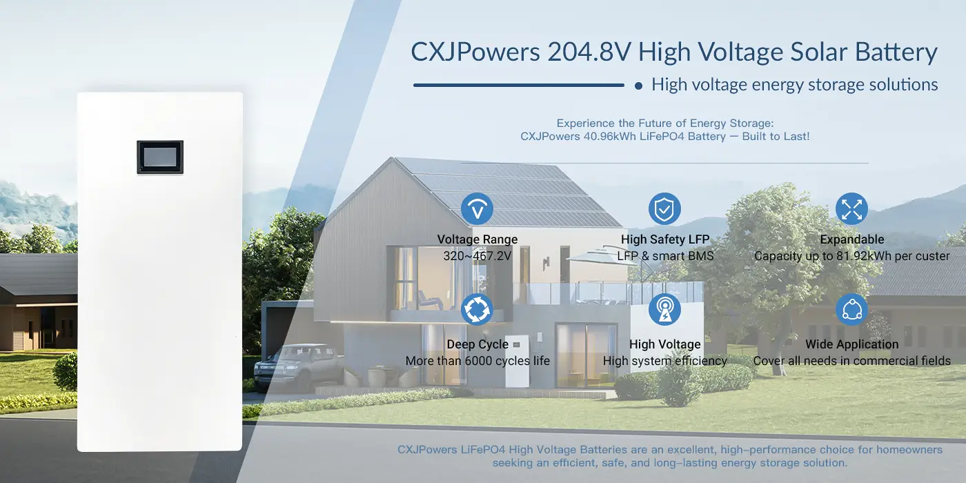 High Voltage Solar Battery 204.8V 20.48kWh