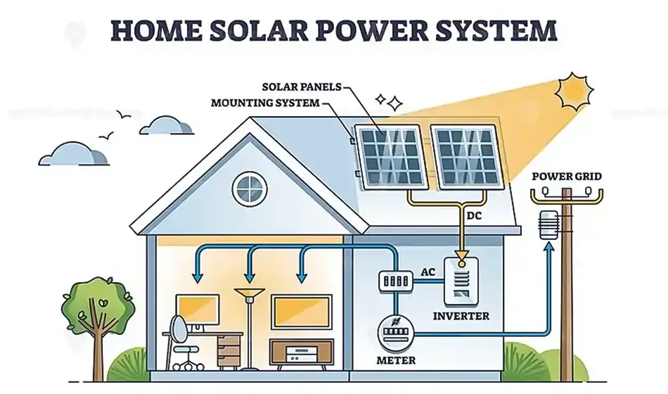 mounting home solar storage battery system